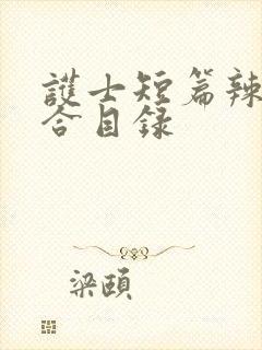 护士短篇辣文集合目录封面