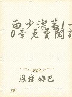 白少洁第1一40章免费阅读