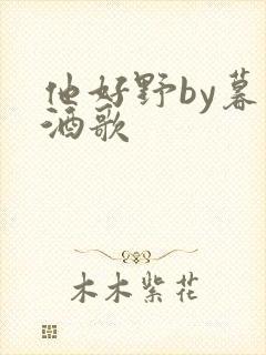 他好野by暮色酒歌封面