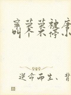 宁荣荣被唐三桶叫个不停小说封面