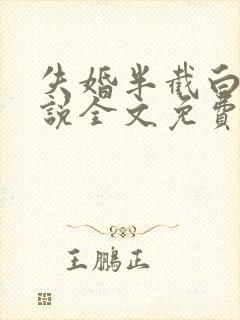 失婚半截白菜小说全文免费阅读