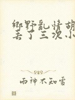 乡野乱情胡秀英丢了三次小说