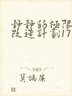 静静的极限自我改造计划17