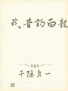我昔钓白龙封面