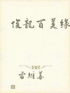 俊龙百美缘小说封面