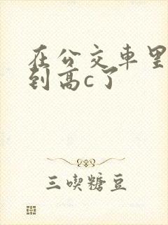 在公交车里c弄到高c了