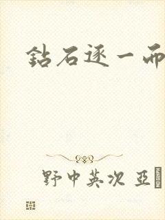 钻石逐一而归封面