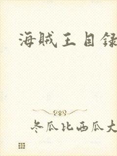 海贼王目录