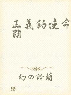 正义的使命厉元朗