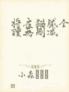将夜猫腻全文阅读无删减