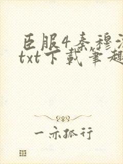 臣服4秦穆沈流txt下载笔趣阁封面