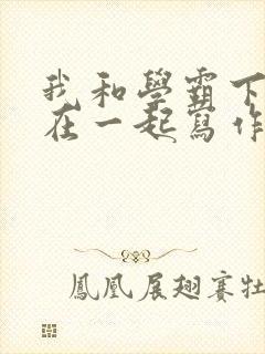 我和学霸下面连在一起写作业小说封面