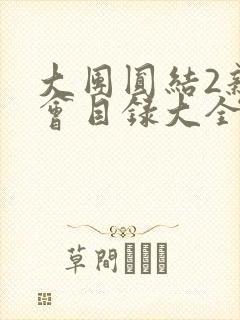 大团圆结2亲情会目录大全免费阅读封面