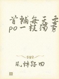 首辅每天要不够po一枝独秀全文