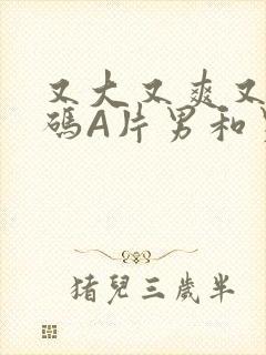 又大又爽又黄无码A片男和男