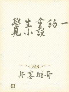 学生会的一己之见小说封面