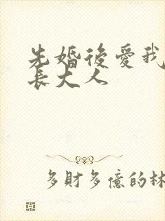 先婚后爱我的市长大人