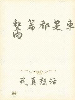 整篇都是车的多肉