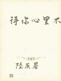 待你心里不挪窝封面