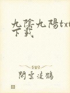 九阴九阳txt下载