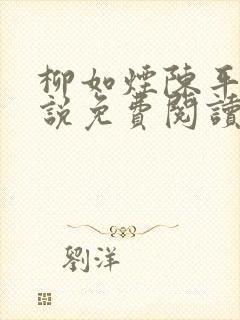 柳如烟陈平安小说免费阅读全文