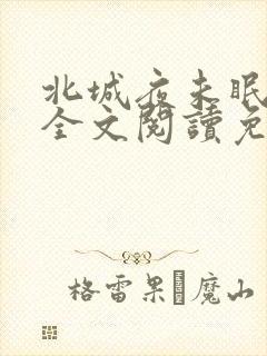 北城夜未眠小说全文阅读免费