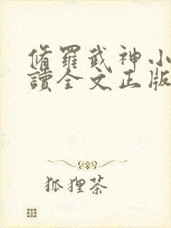 修罗武神小说阅读全文正版