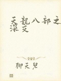 天龙八部之极乐深交封面