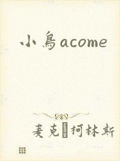 小鸟acome封面