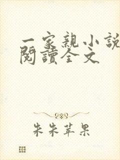 一家亲小说免费阅读全文