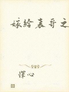 嫁给表哥之后封面