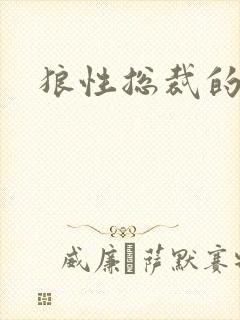 狼性总裁的尤物