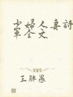 少妇人妻诗雨小军全文封面