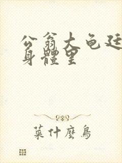 公翁大龟廷进我身体里封面