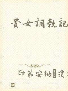 贵女调教记封面