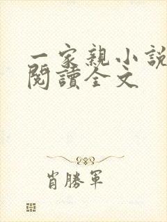 一家亲小说免费阅读全文