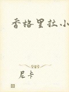 香格里拉小说封面