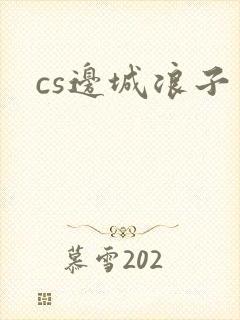 cs边城浪子封面