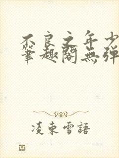 不良之年少轻狂笔趣阁无弹窗