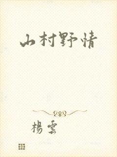 山村野情封面