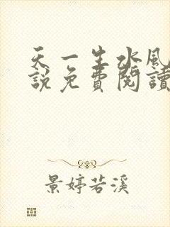 天一生水风流小说免费阅读封面