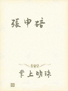 张申碚封面