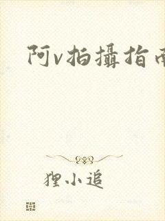 阿v拍摄指南