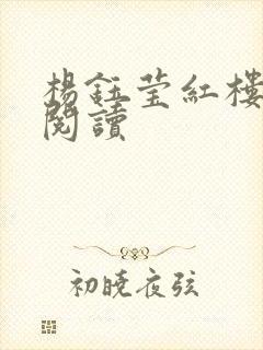 杨钰莹红楼全文阅读封面