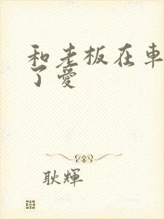 和老板在车里做了爱