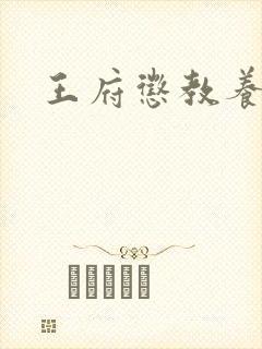 王府惩教养日常