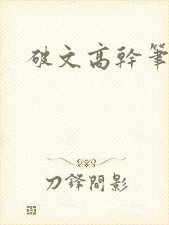 破文高干笔趣阁