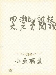 回潮by词枝全文免费阅读笔趣阁封面