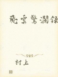 飞云惊澜录