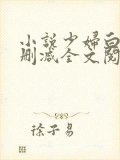 小说少妇白洁无删减全文阅读